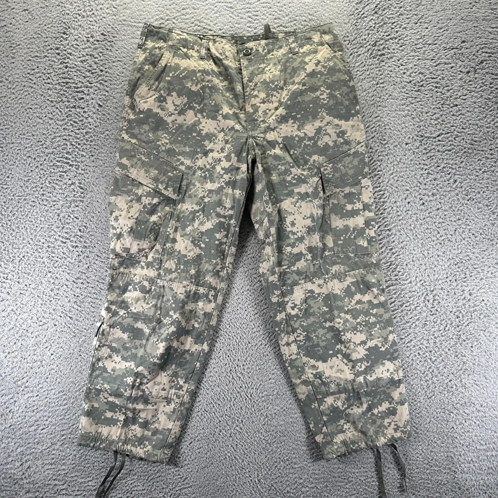 US Army Pant Men's M Green Camouflage Cargo Straight Leg Military Combat Uniform
